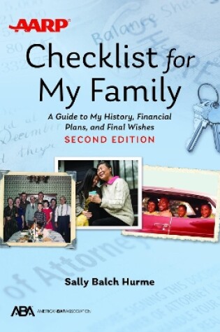 Cover of Aba/AARP Checklist for My Family