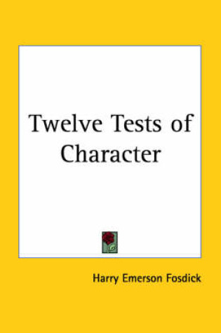 Cover of Twelve Tests of Character (1923)