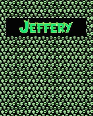 Book cover for 120 Page Handwriting Practice Book with Green Alien Cover Jeffery