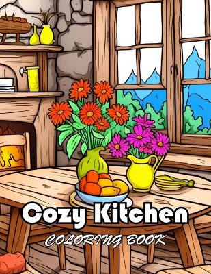 Book cover for Cozy Kitchen Coloring Book