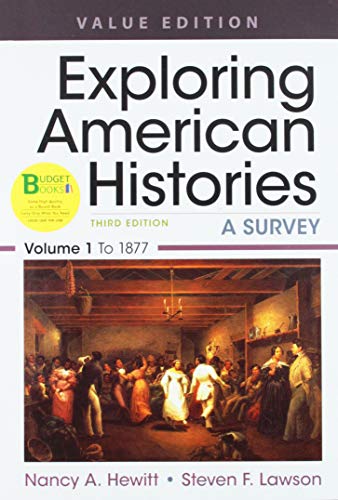 Book cover for Loose-Leaf Version for Exploring American Histories, Value Edition, Volume 1