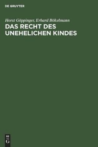 Cover of Das Recht Des Unehelichen Kindes