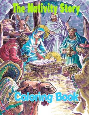 Book cover for The Nativity Story Coloring Book