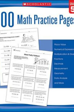 Cover of 100 Math Practice Pages (Grade 5)