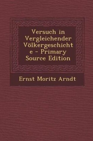 Cover of Versuch in Vergleichender Volkergeschichte