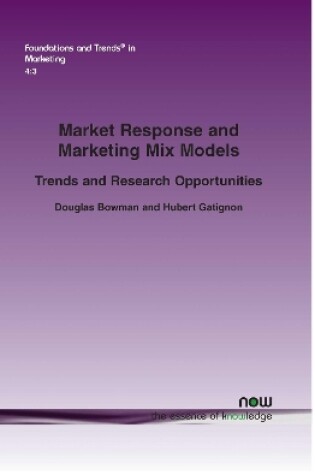 Cover of Market Response and Marketing Mix Models