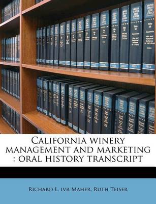 Book cover for California Winery Management and Marketing