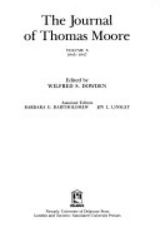 Cover of The Journal Of Thomas Moore