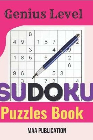 Cover of Genius Level Sudoku Puzzles Book