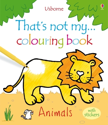 Book cover for That's not my animals colouring book