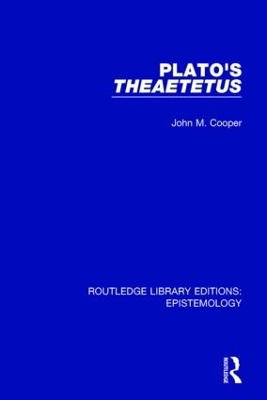 Cover of Plato's Theaetetus