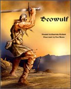 Book cover for Beowulf in Arabic and English