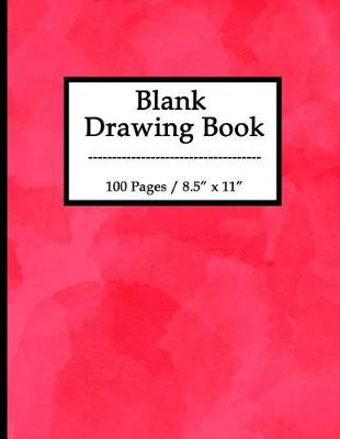 Book cover for Blank Drawing Book-Red