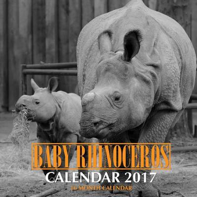 Book cover for Baby Rhinoceros Calendar 2017