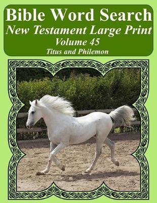 Book cover for Bible Word Search New Testament Large Print Volume 45