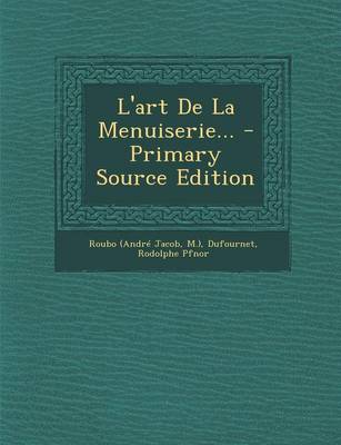 Book cover for L'Art de La Menuiserie...