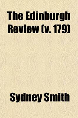 Book cover for The Edinburgh Review (Volume 179); Or Critical Journal