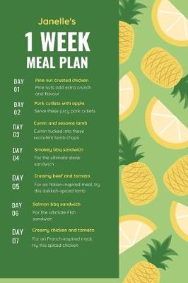 Book cover for Janelle's 1 Week Meal Plan