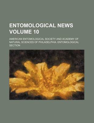Book cover for Entomological News Volume 10