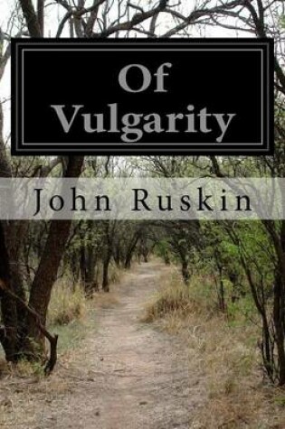 Cover of Of Vulgarity