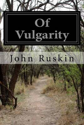 Book cover for Of Vulgarity