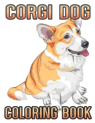 Book cover for Corgi dog coloring book