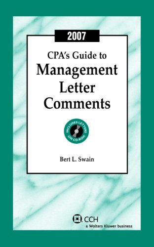 Book cover for CPA's Guide to Management Letter Comments, (2007)