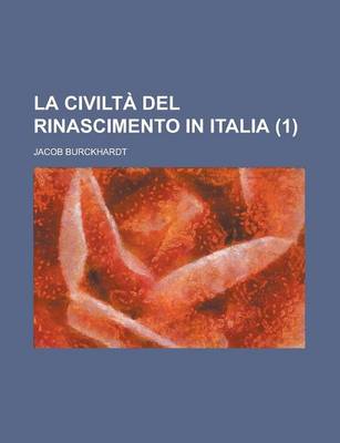 Book cover for La Civilta del Rinascimento in Italia (1)