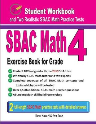 Book cover for Sbac Math Exercise Book for Grade 4