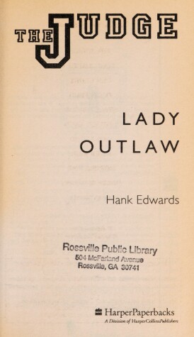 Book cover for Judge 12 Lady Outlaw