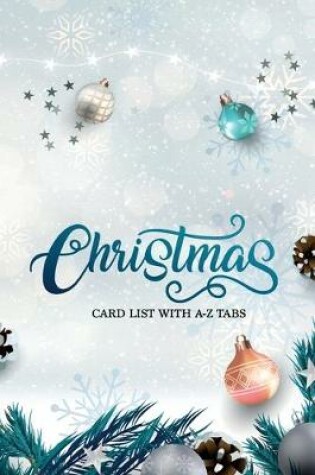 Cover of Christmas Card List with A-Z Tabs