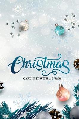 Book cover for Christmas Card List with A-Z Tabs