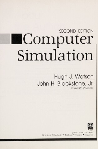 Cover of Computer Simulation