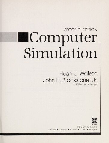 Book cover for Computer Simulation