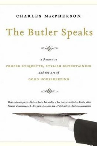 Cover of Butler Speaks