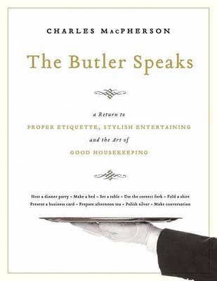 Book cover for Butler Speaks