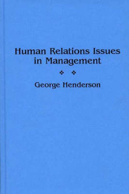 Cover of Human Relations Issues in Management