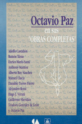 Cover of Octavio Paz en Sus Obras Completas"