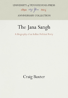 Book cover for The Jana Sangh