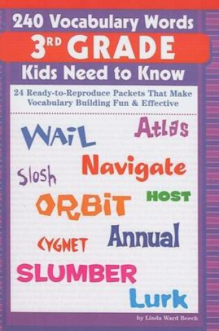 Cover of 240 Vocabulary Words Kids Need to Know, Grade 3