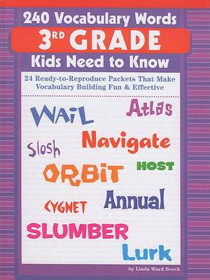 Book cover for 240 Vocabulary Words Kids Need to Know, Grade 3