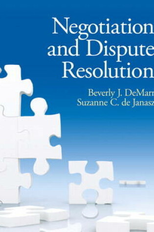 Cover of Negotiation and Dispute Resolution