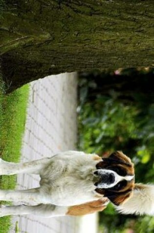 Cover of Saint St Bernard Dog Standing by a Tree Journal