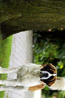 Book cover for Saint St Bernard Dog Standing by a Tree Journal