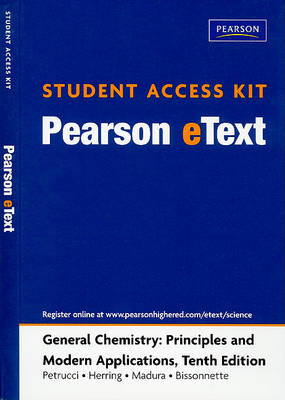 Book cover for Pearson eText Student Access Kit for General Chemistry