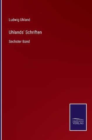 Cover of Uhlands' Schriften