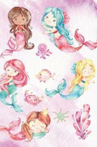 Cover of Mermaid Best Friends Watercolor Composition Notebook