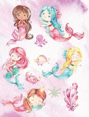 Book cover for Mermaid Best Friends Watercolor Composition Notebook