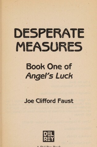 Cover of Desparate Measures