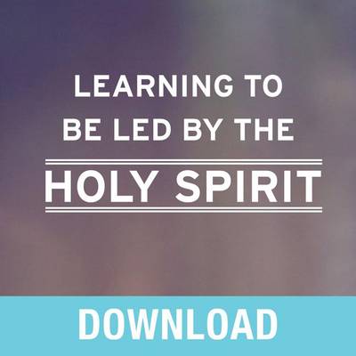 Book cover for Learning to Be Led by the Holy Spirit